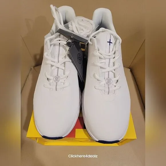 G/FORE GFORE MG4+ Limited Solid Golf Shoes Sneaker Men's Size 10.5 White Blue - Picture 5 of 11